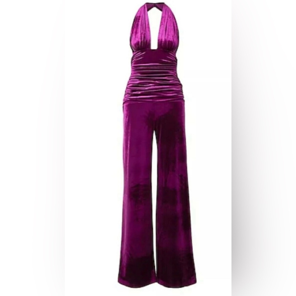 NWOT Norma Kamali Halter Bill Jumpsuit S/36